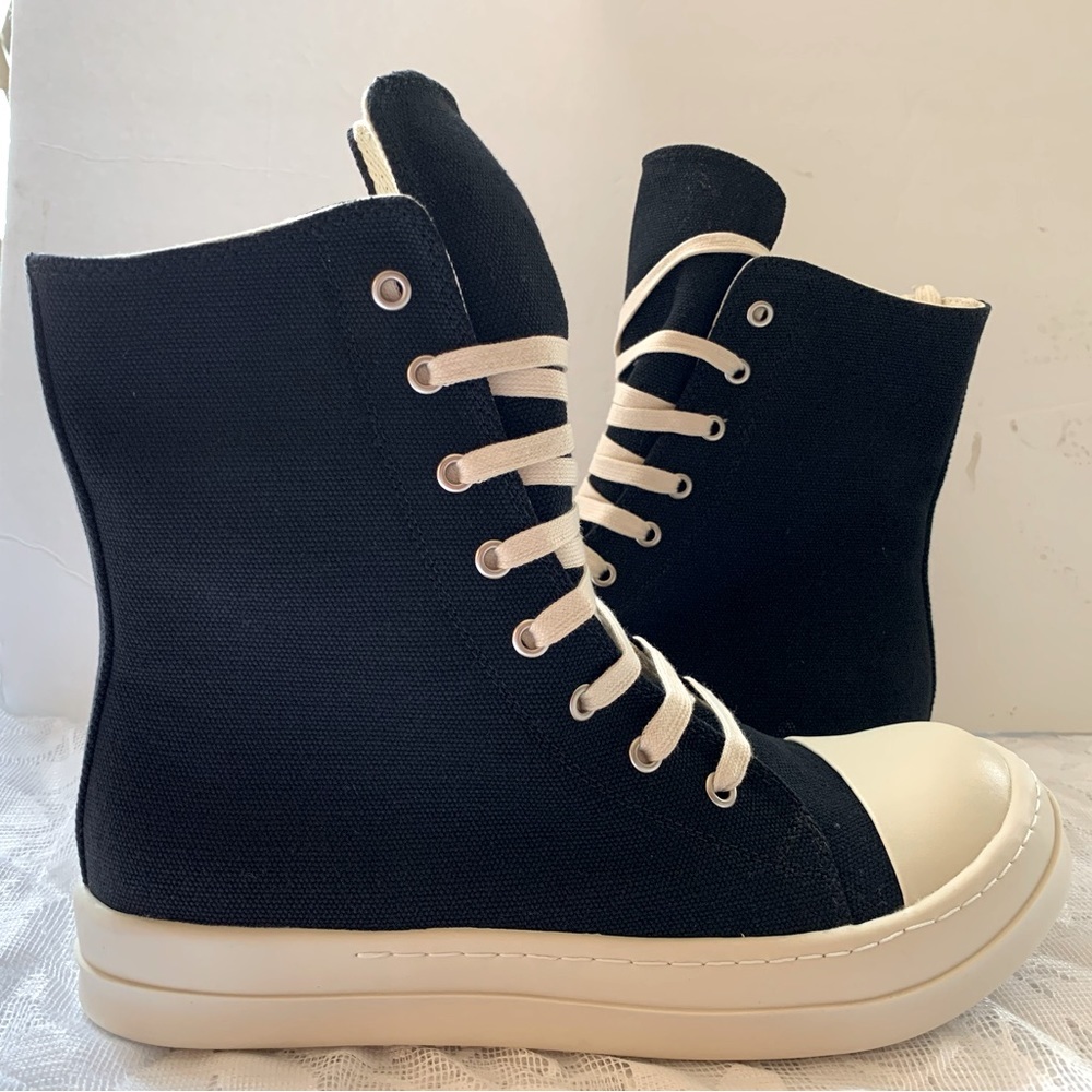 Designer INSPIRED LACEUP HIGHTOP SNEAKERS MENS SIZE 10 US 43 EU😍